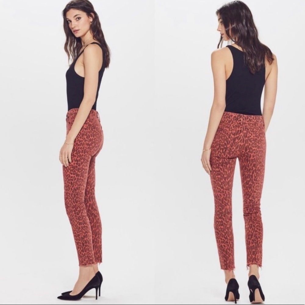 MOTHER High Waisted Ankle Frayed jeans